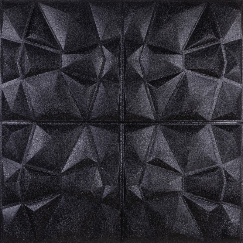 Wallfoam 3D /wallpaper dinding stiker motif DIAMON ukuran 70cm x 70cm x8mm-3