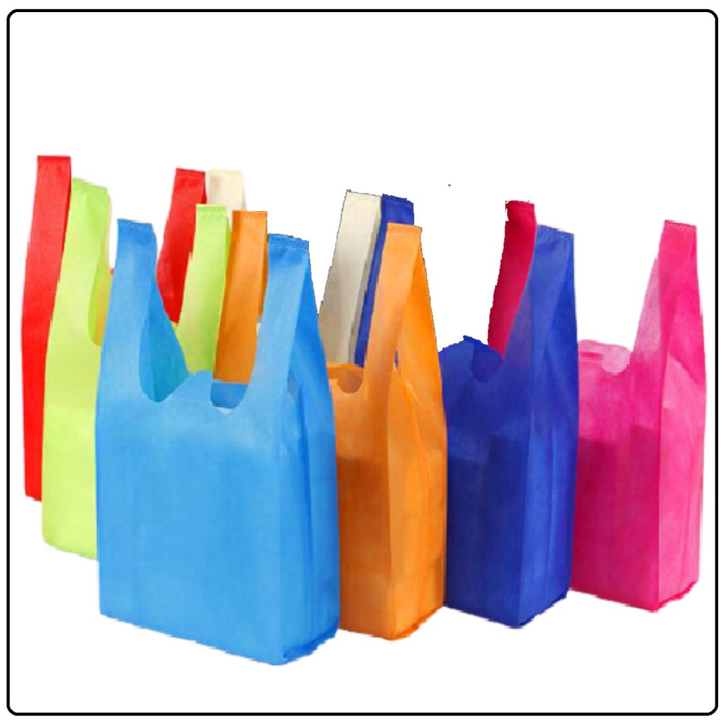 1 Kodi isi 20 pcs Tas Kain Spunbond Model Kresek Size S, M, L Jumbo Kantong Bingkisan Nasi Kotak / B