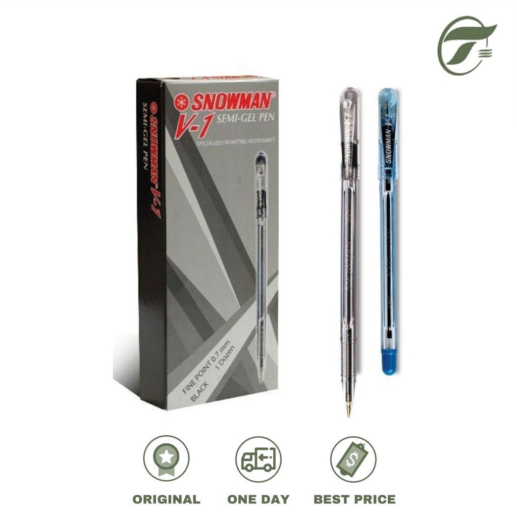 

BALLPEN V-1 SEMI-GEL 0.7 ECER SNOWMAN (BLACK/BLUE)