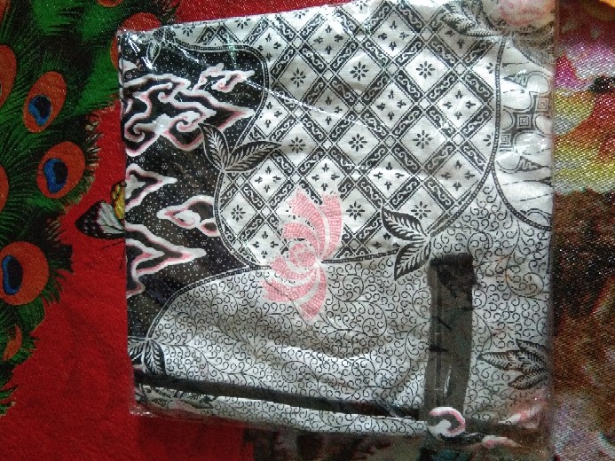 Tey-17 Batik Wanita Asj Sa Hrb026 Kenongo Kemeja Tosca Pendek