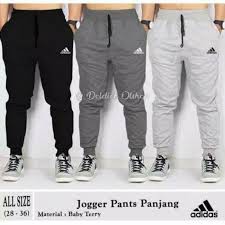 Celana training adidas running, gym, grade ori murah