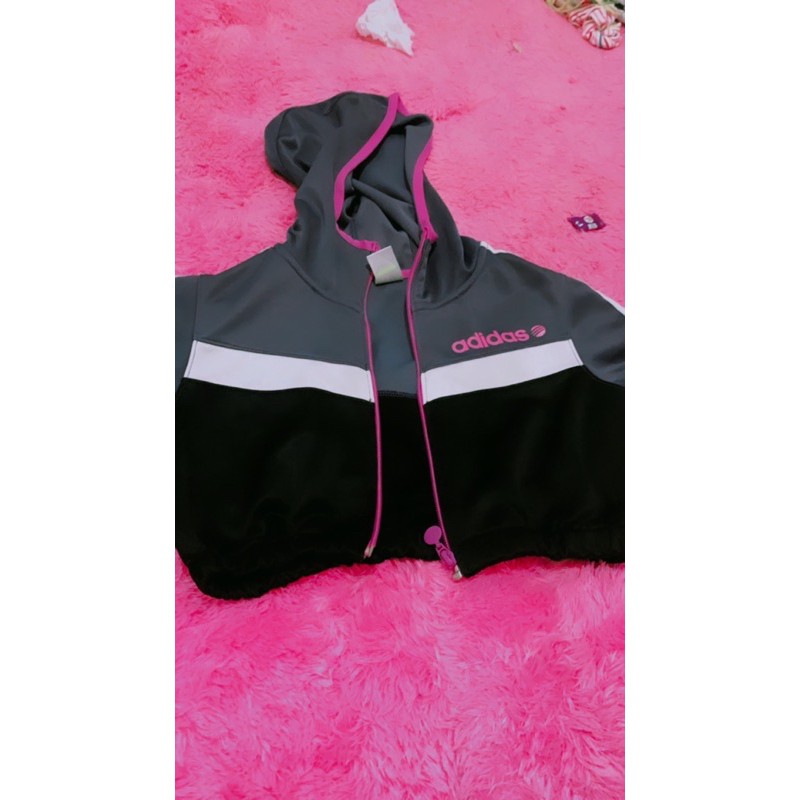 jaket crop adidas