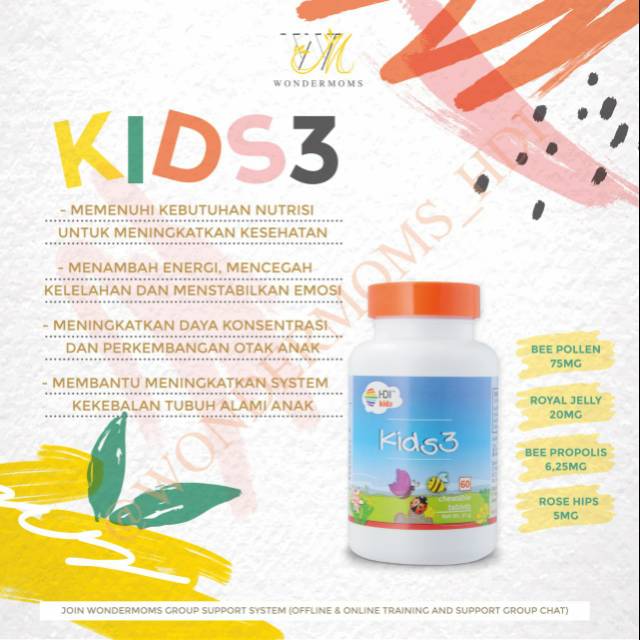 

HDI Kids 3 isi 60 tablet