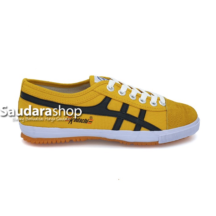 Jual Sepatu Kodachi 8172 Kuning lis Hitam / Sepatu Kodachi 8172 Classic - Kuning lis HTM Murah