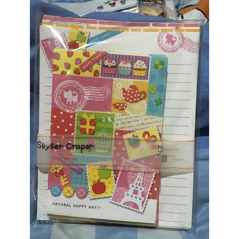 

CAKE PARIS LETTER SET KERTAS SURAT JEPANG JAPAN IMPORTED MEMO STICKY NOTE NOTEPAD STATIONERY