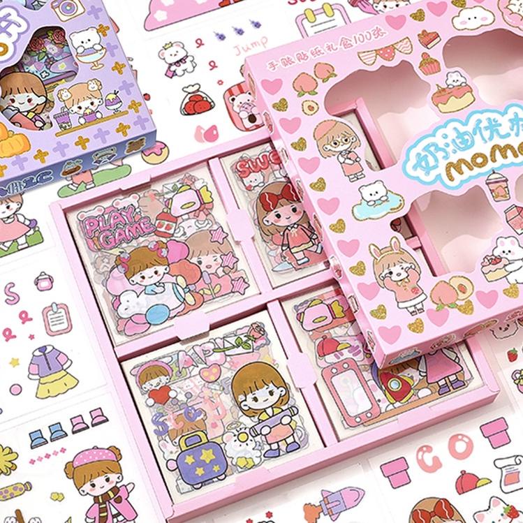 

BARU SPESIAL 100 Lembar Stiker Motif Kartun Korea Lucu Anti Air Dekorasi Handbook Scrapbook DIY 849