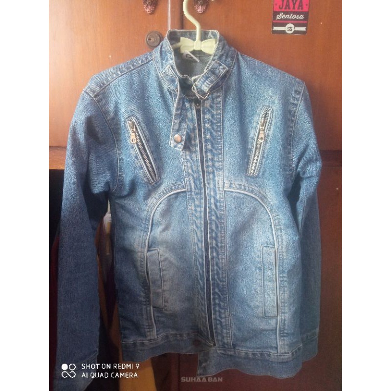 jaket dan celana monyet jeans PL