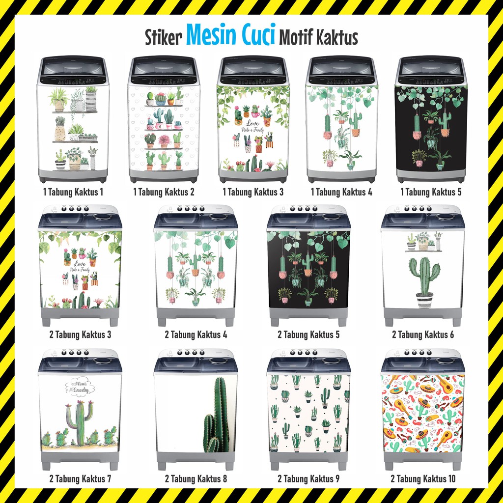STIKER Mesin Cuci 1 Tabung dan STICKER Mesin Cuci 2 STIKER Mesin Cuci 1 Tabung dan STICKER Mesin Cuci 2