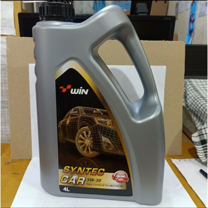 Win Oli Mesin Syntec Car SAE 5W30 Fully Syntetic API SN - 4liter