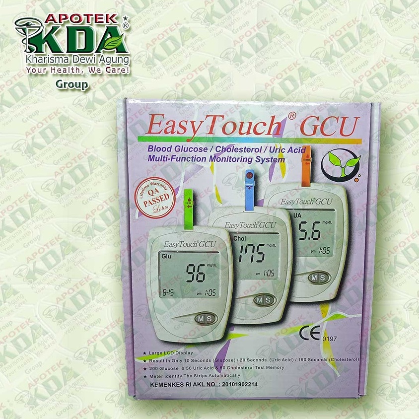 Jual Alat Cek Easy Touch Gcu In Gula Darah Kolestrol Asam Urat