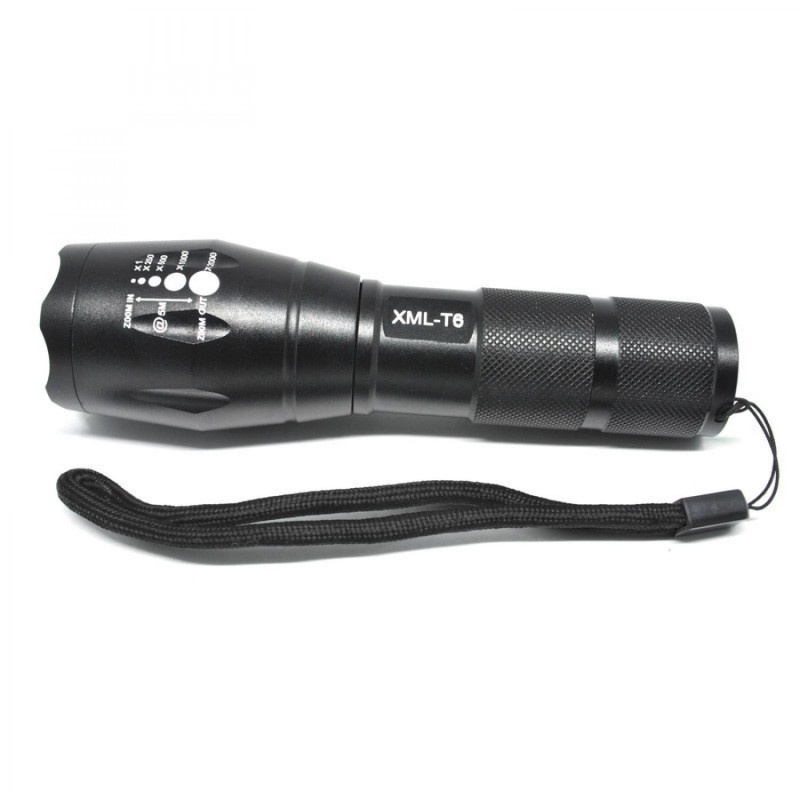 Senter LED Outdoor Taktikal Cree XM-L T6 2000 Lumens Battery Adapter