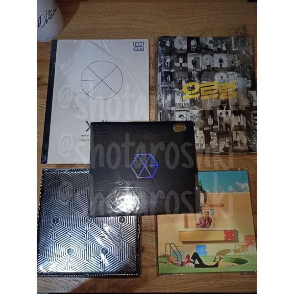 ALBUM ONLY + PC EXO MAMA,CBX BLOOMING,GROWL,OVERDOSE,XOXO (READ DESC)