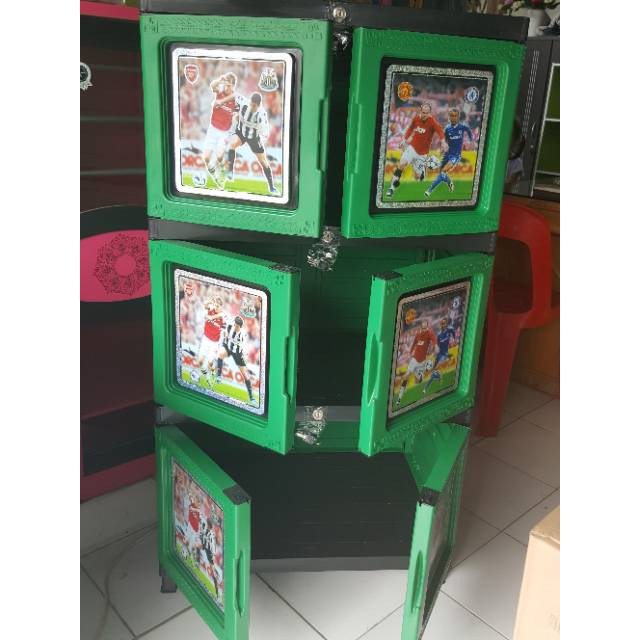 Lemari Bongkar Pasang-Lemari Plastik-3tingkat karakter