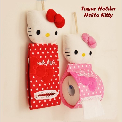 Tempat Tissue Gulung Hello Kitty Tissue Holder boneka New