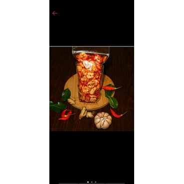 

seblak kering bumbu pedas daun jeruk