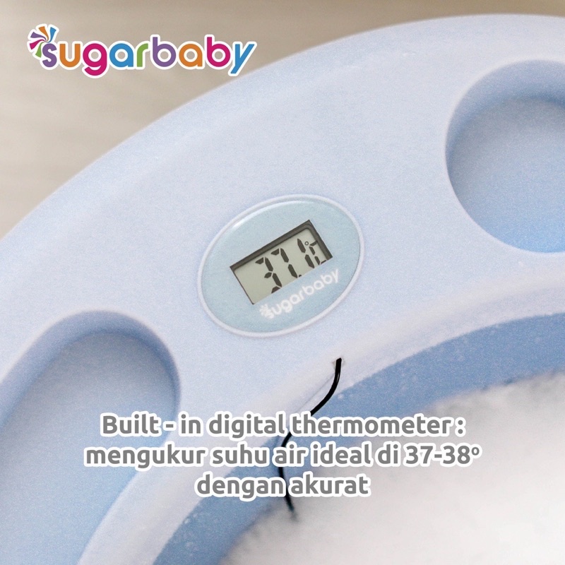 Sugarbaby Foldable Baby bathtub With digital thermometer F88/ Sugar baby bak mandi lipat