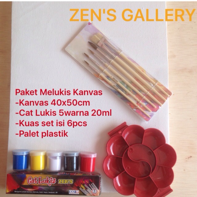

Paket Melukis kanvas 40x50cm