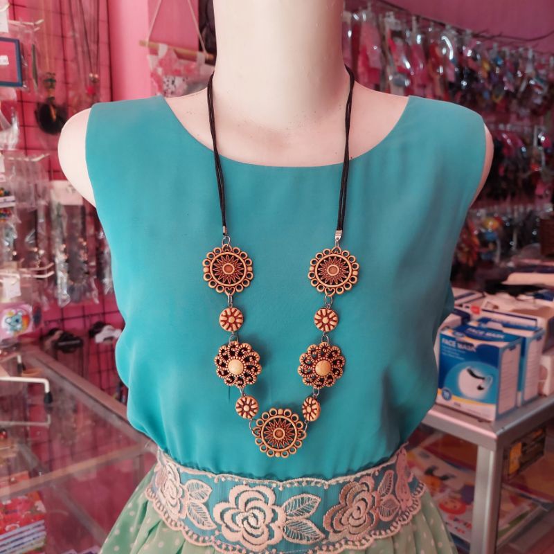 Kalung Etnik Aksesoris Perempuan Kalung Hijab Tali Panjang Kalung Pesta