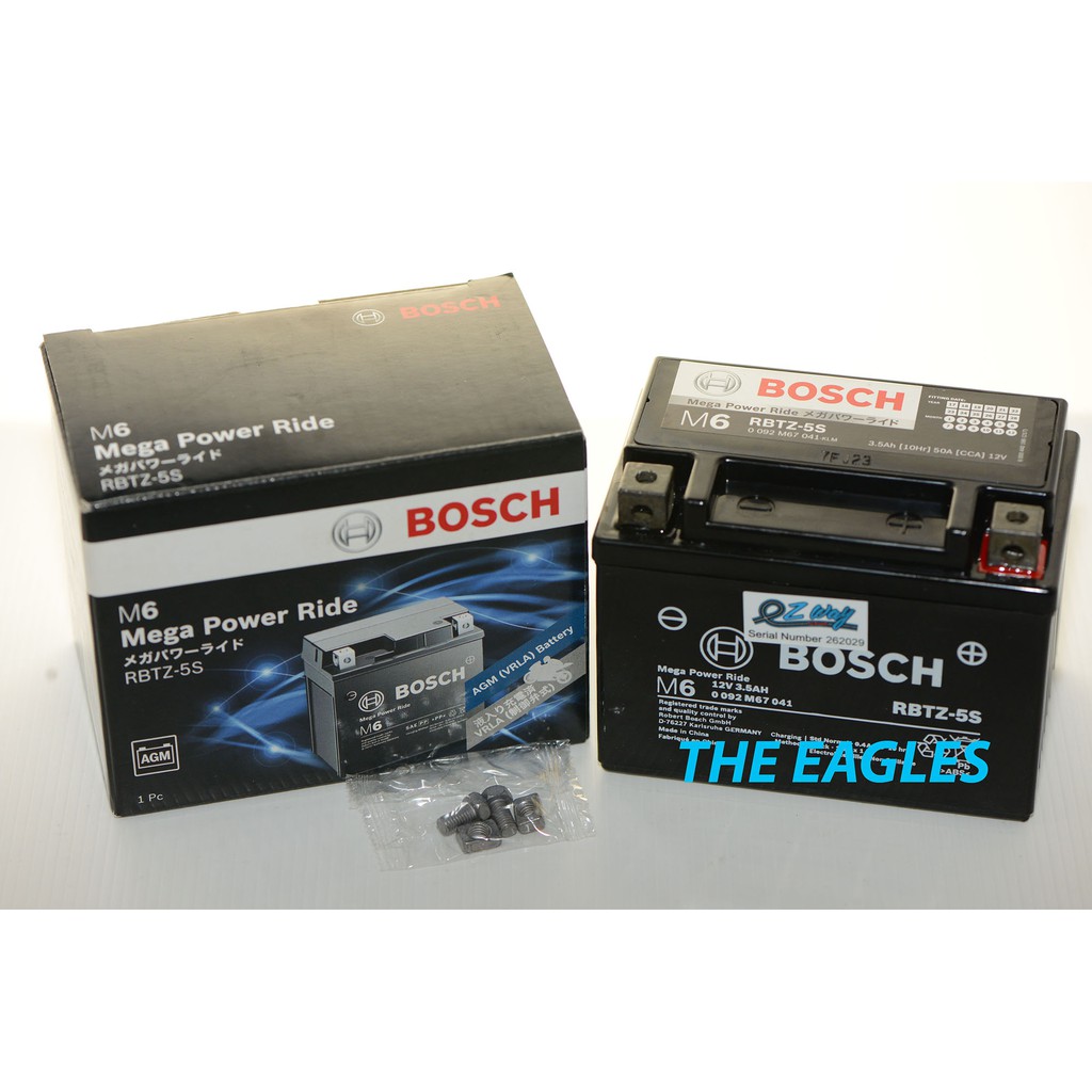 Bosch Agm Rbtz 5s Aki Kering Motor Mf Accu Battery Baterai