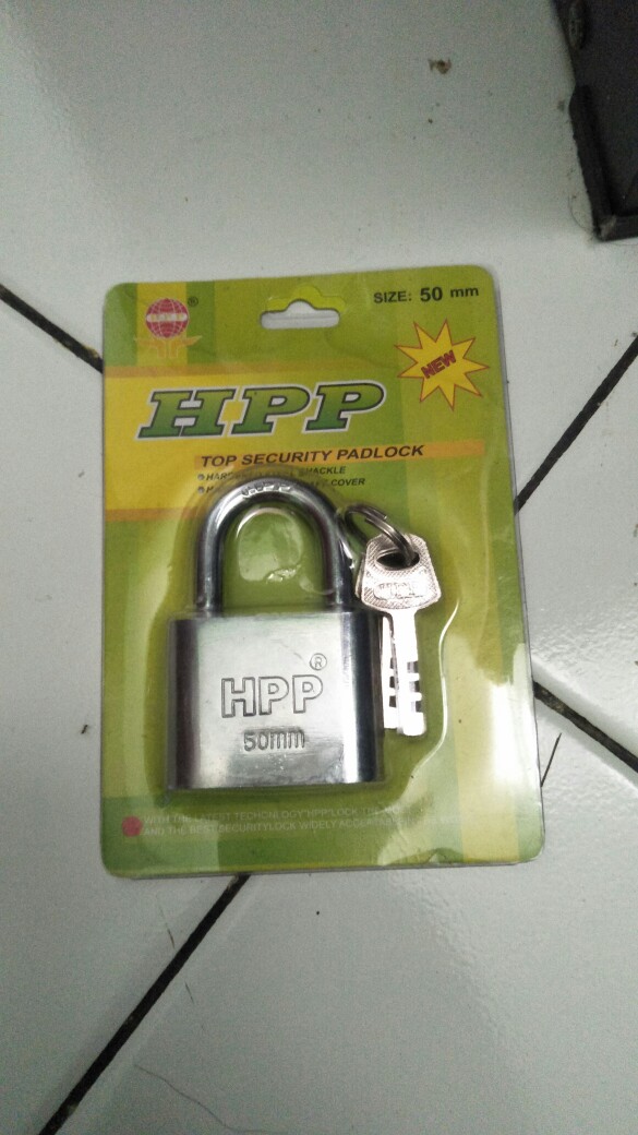 Gembok Hpp 40mm Leher Pendek Kunci Gembok Pintu Pagar Lemari Jendela Rumah Anti Maling