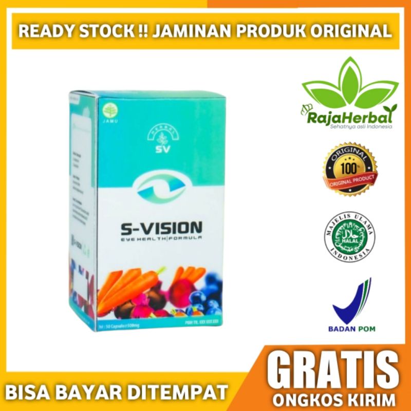 Obat Vitamin Mata Minus S EYETECH & S VISION - Suplemen Obat Mata Herbal Original Terbaik (BPOM & Ha