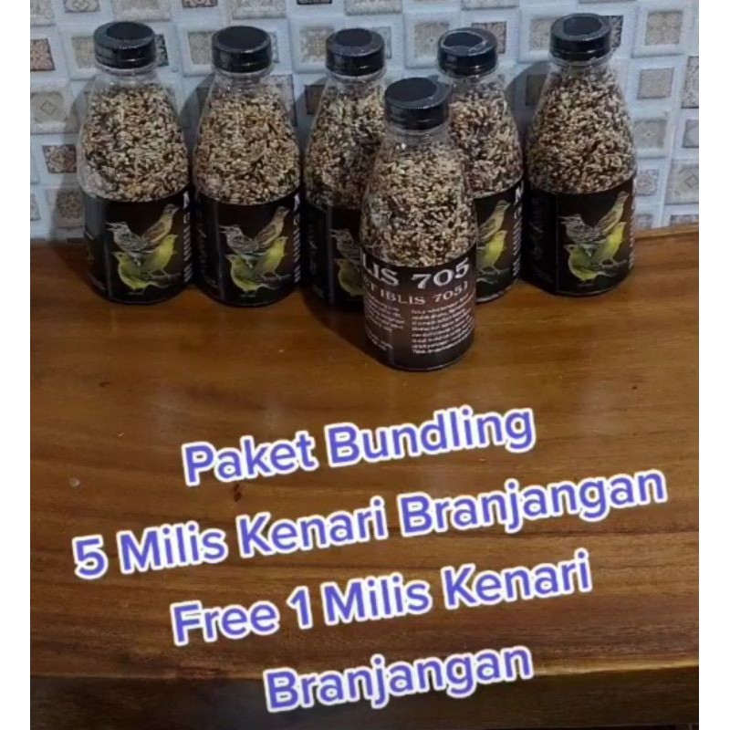 

promo milis kenari/branjangan 6 btl isi 250 grm hrg 300 rb