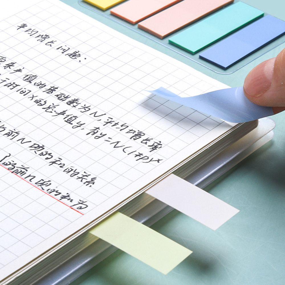 Lanfy Sticky Notes Tahan Air Dekorasi Kantor Morandi Color Bookmark Planner Stiker To Do List Memo Pad