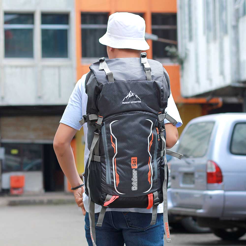 Justrue Lupus Tas Gunung 60 Liter Ransel Keril 60L Abu 124