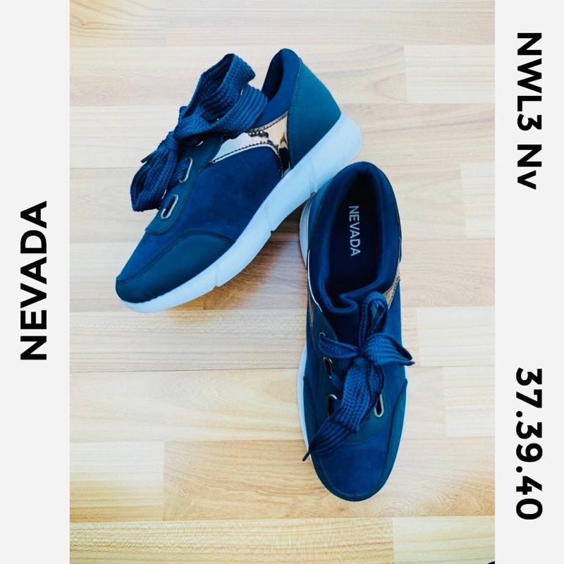 Nevada Sepatu Navy Cantiks