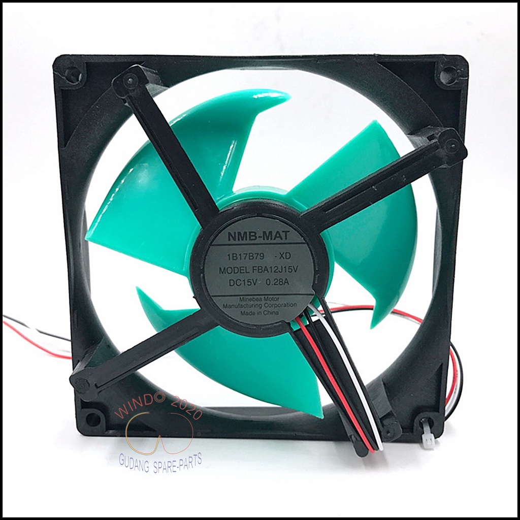 FAN MOTOR KULKAS SHARP NMB-MAT MODEL FBA12J15V | FAN KIPAS KULKAS ARUS DC 15 VOLT | FAN MOTOR KIPAS 15VOLT DC