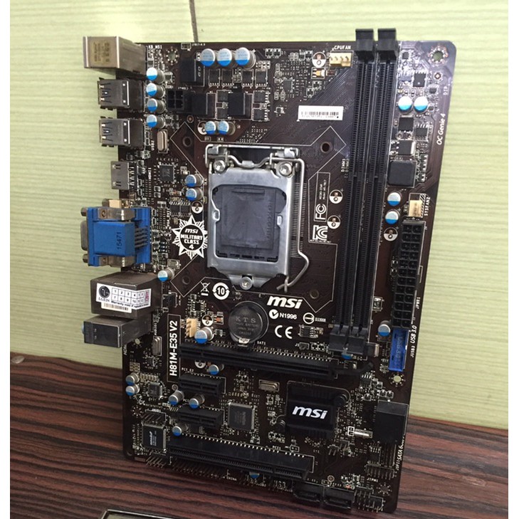 Motherboard MSI H81M-E35 v2 ( H81, 2X DDR3, VGA, HDMI ,DVi, 1150 ) 2nd bagus