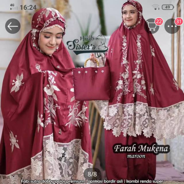 (COD) MUKENA  FARAH (KHADIJAH)  IRVANA