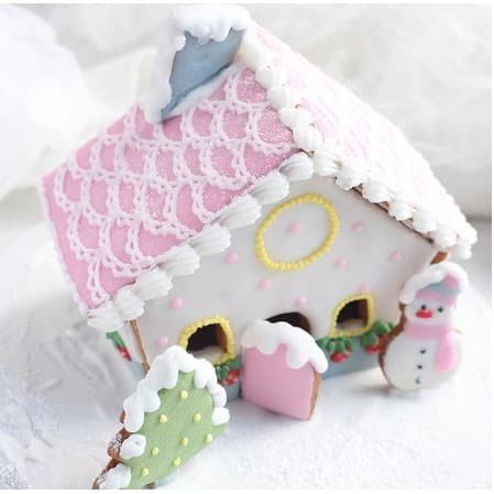 Fondant Cutter - Cetakan Fondant Gingerbread House (8pcs)