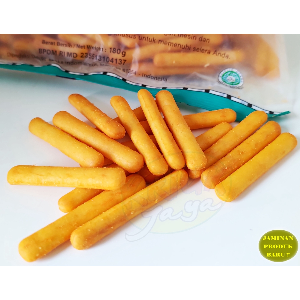 

Biskuit Mini STIK KEJU - Toasty Cheese Crackers - AIM Biscuits180 Gram