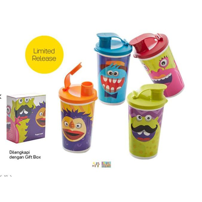 Buba Monster Tumbler (1) Botol Minum Anak Tupperware Alat Makan Minum Original