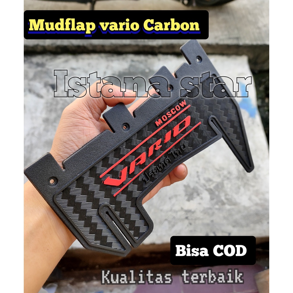 Mudflap Mud Flap Pelindung Dinamo Vario 125 - 150 ESP All New Vario MERAH