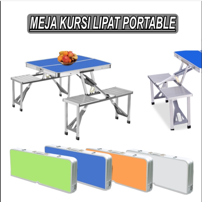 NEW PRODUK Meja Piknik Lipat Portable Serbaguna Meja Lipat Koper Kursi Berkemah Meja Serbaguna Camping Outdoor