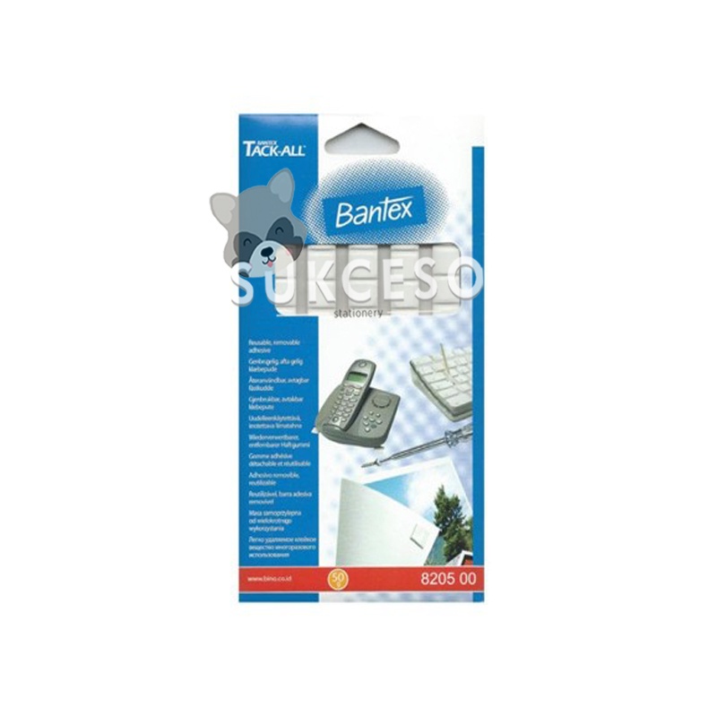 

Bantex Tack All 8205 00 Sticky Stuff Precut 50gram Murah Berkualitas