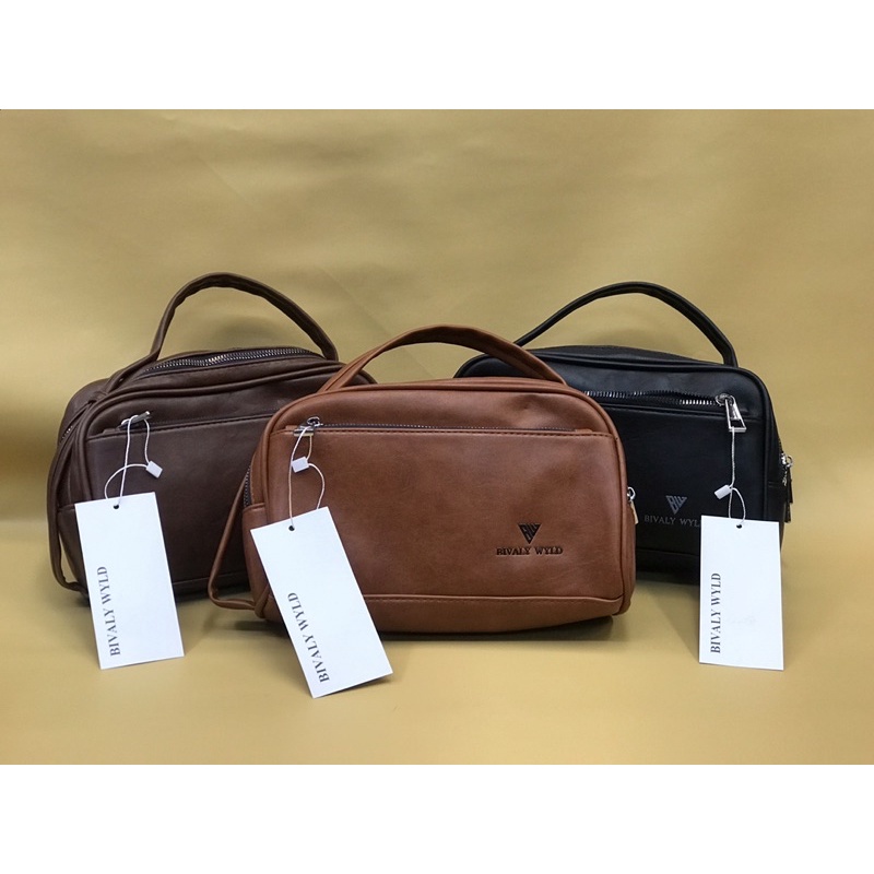 TERBARU / TAS PRIA BIVALY WYLD ORIGINAL BIVALY-7309 BAHAN KULIT IMPORT BISA COD