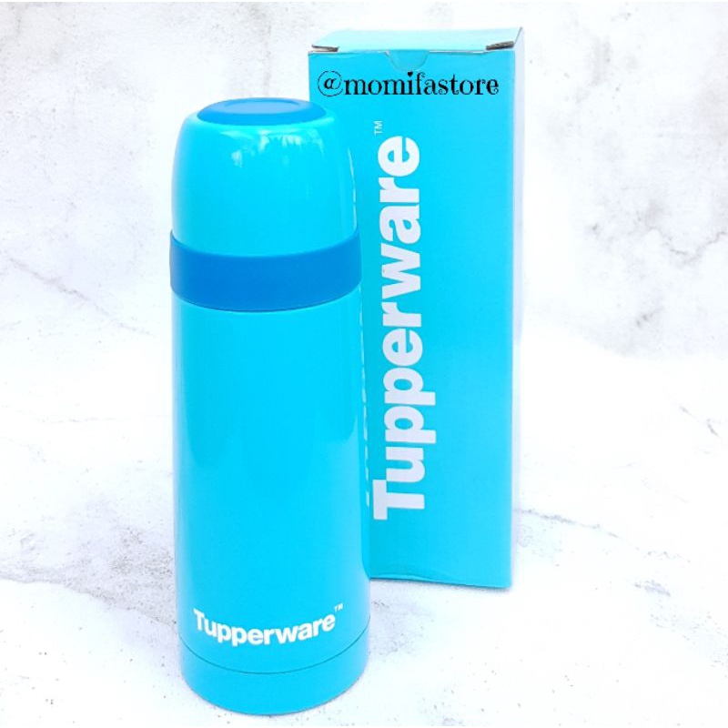 Termos flask blue 350ml/thermos traveling mpasi/termos tupperware limited