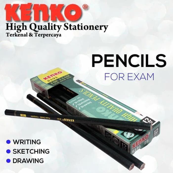 

KENKO PENSIL 2B KENKO ALAT TULIS HARGA 1 LUSIN