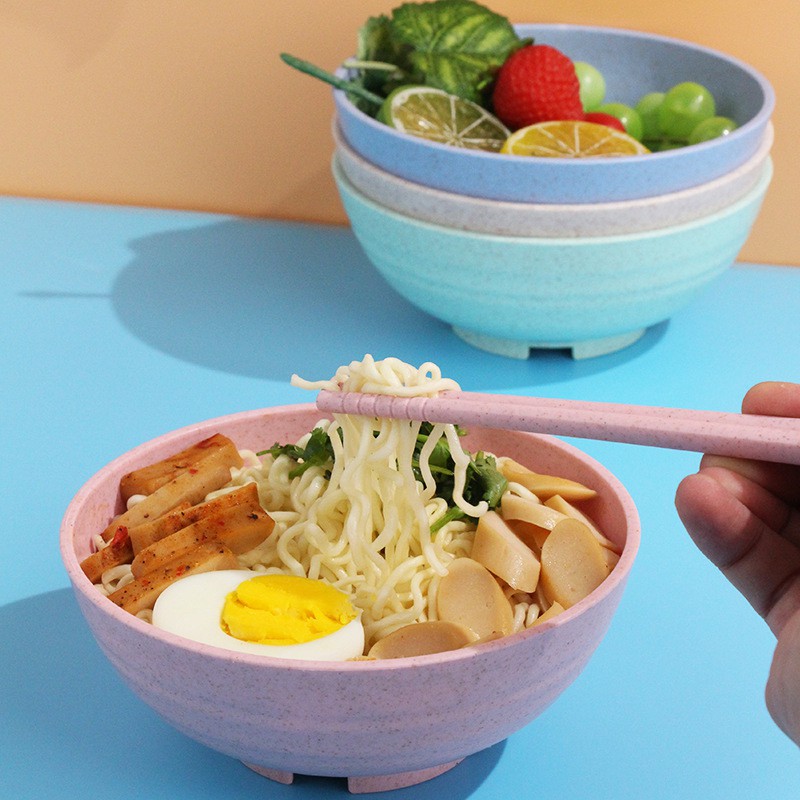 LCX Mangkok Kuah/Mangkok Sereal Mangkuk Jerami Gandum Ringan untuk Nasi Sup Mie  / VS-10