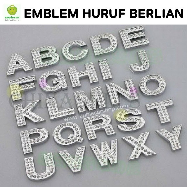 Emblem Huruf Mobil Berlian