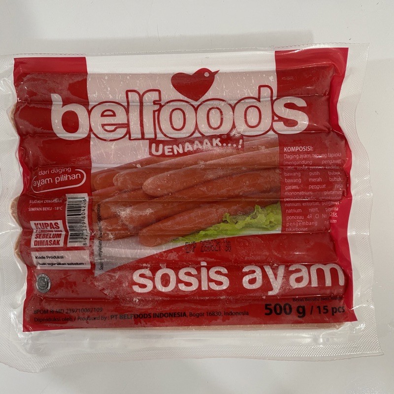 

Belfooda Uenaaak Sosis Ayam 500gr