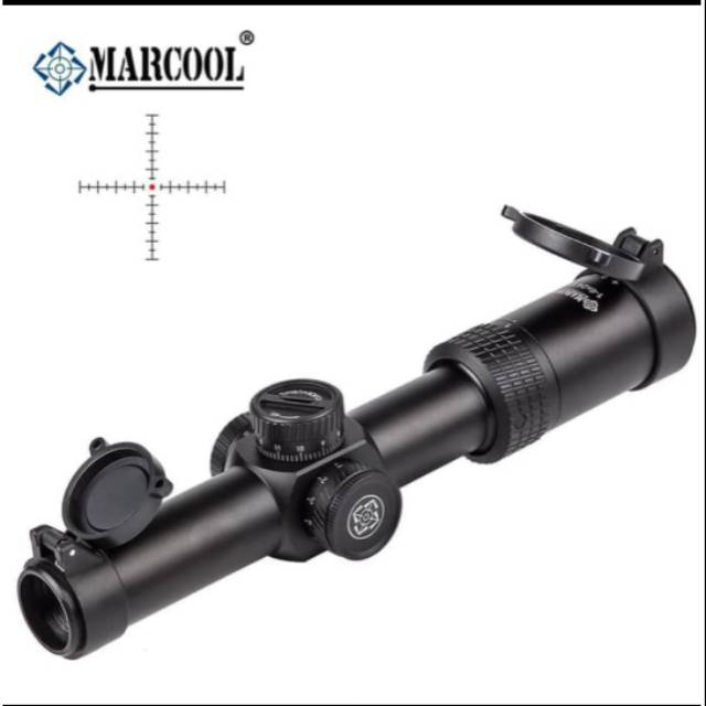 Telescope Marcool Stalker 1-6x24 SFIR FFP Reticle Glass Rifle Scope - Teleskop Buntung