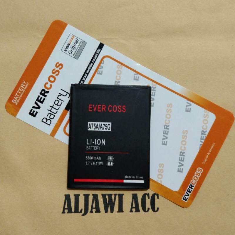 Baterai Cross Evercoss A75A / A75G / A75 Cross Y2 Original Battery Hp