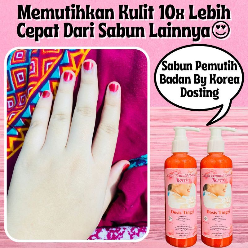 PROMO SABUN PEMUTIH BADAN BY KOREA DOSTING (270ml)