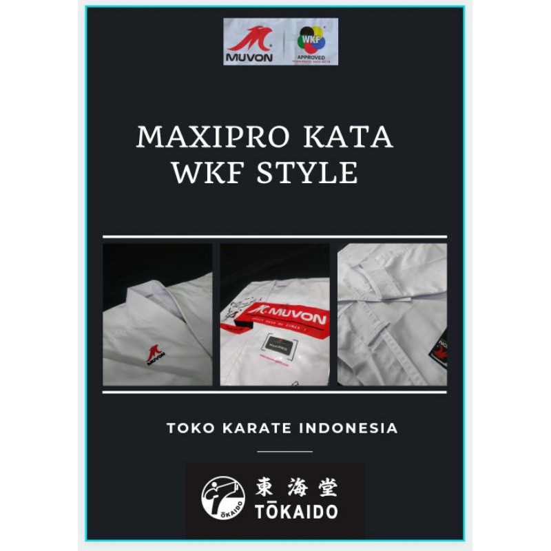 Baju Karate Kata Muvon Maxipro Wkf Style Original Baju Kata Muvon terbaru 2024