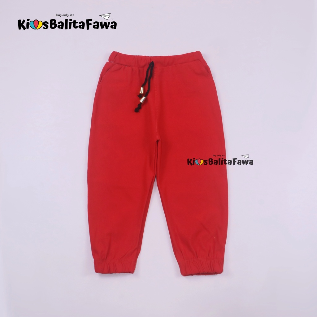 Jogger PREMIUM Polos Uk. 3-4 Tahun / Joger Denim Anak Laki Perempuan Pants Panjang Jeans Polos
