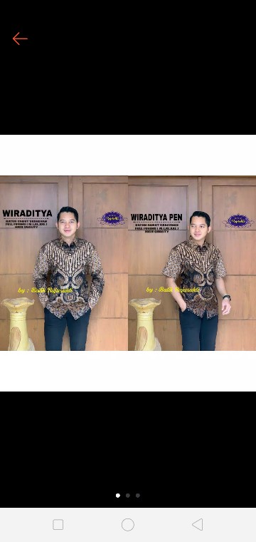 Wiraditya Kemeja Batik Pria Full Furing Katun Sragenan